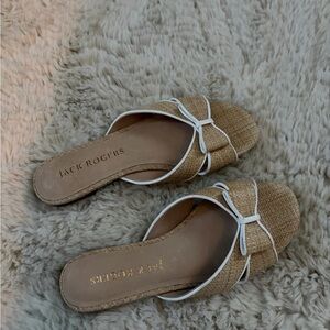 Kim Rogers Women's Tan Woven Sandals